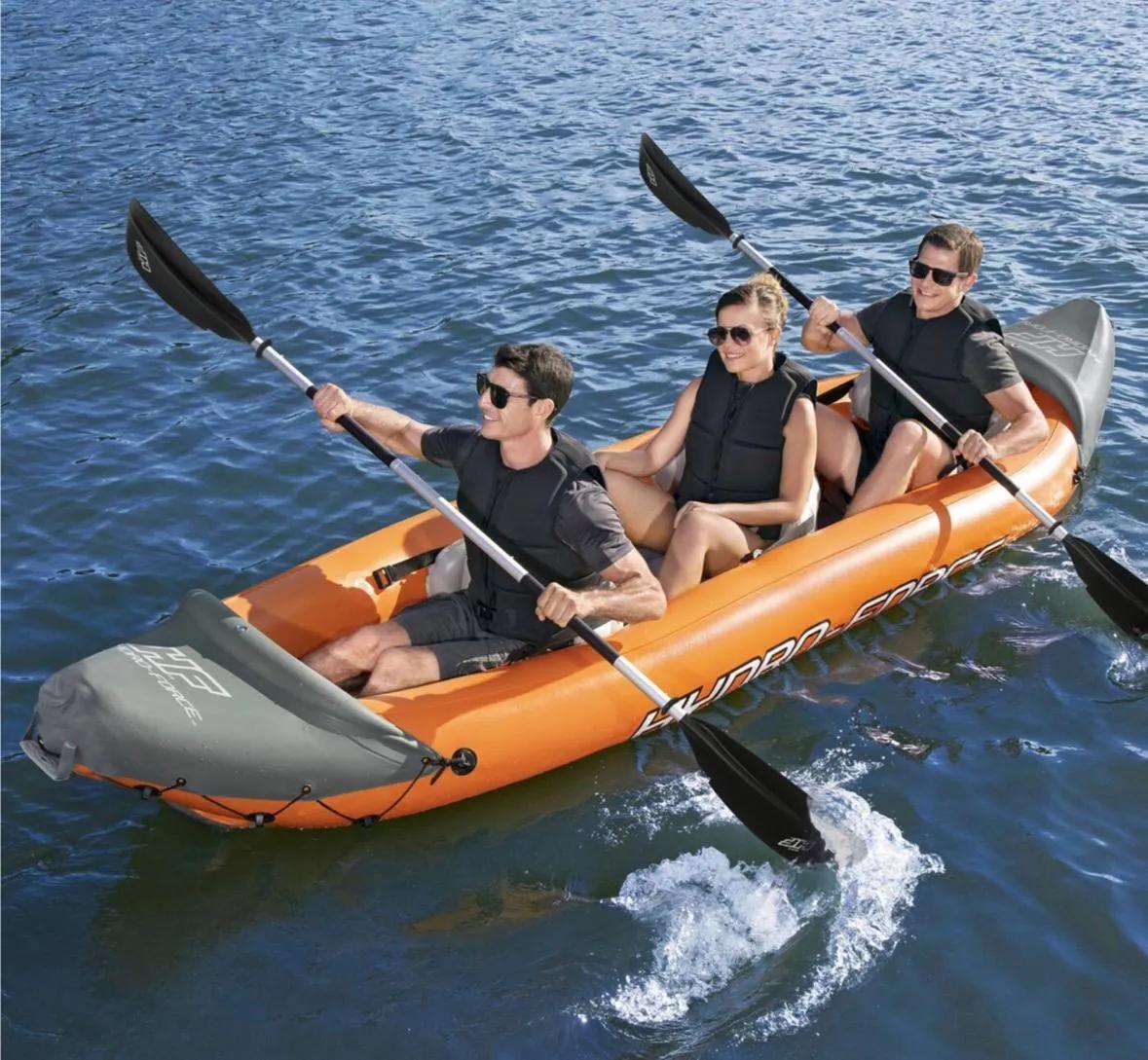 Надувная лодка-байдарка Hydro-Force на 3 человека