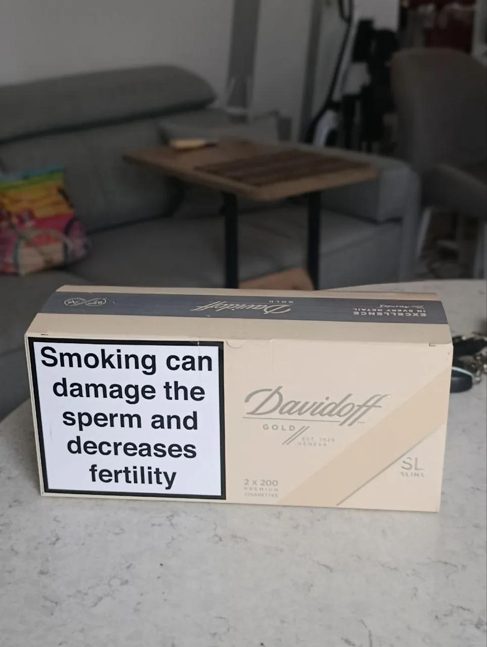 Блок сигарет Davidoff Gold, 2 штуки