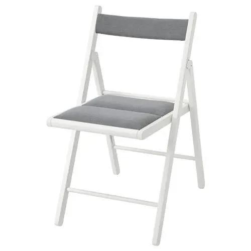Складной стул IKEA TERJE, бело-серый