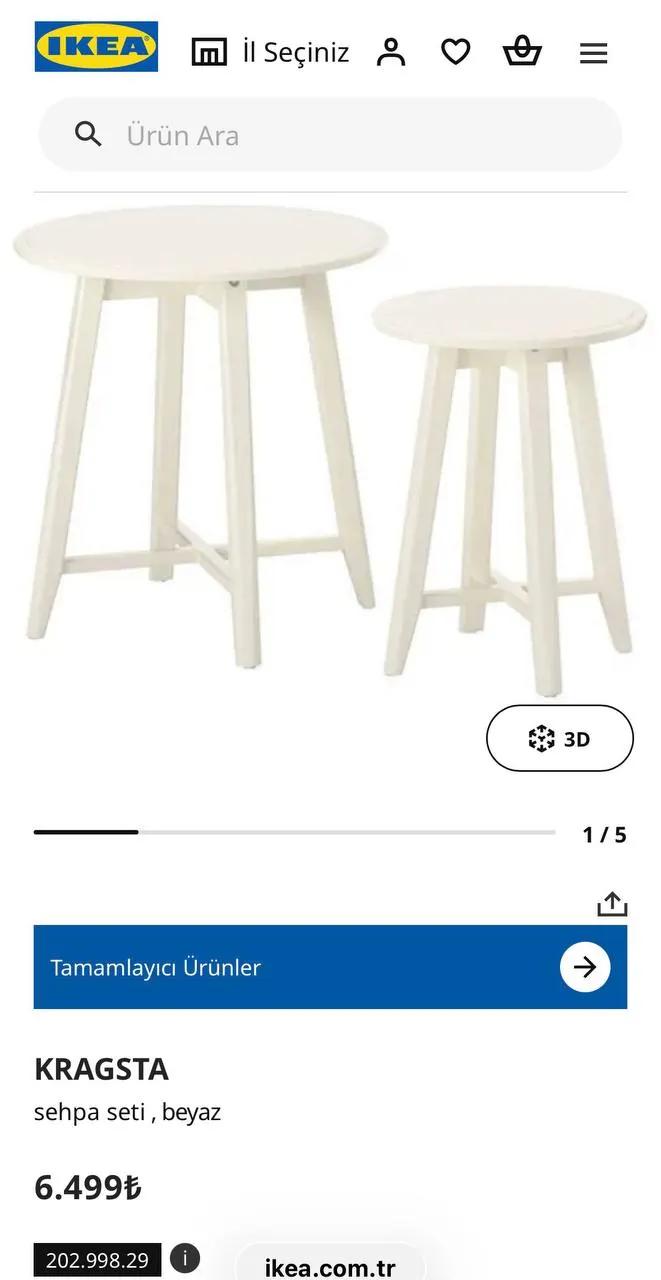 Комплект журнальных столиков IKEA KRAGSTA