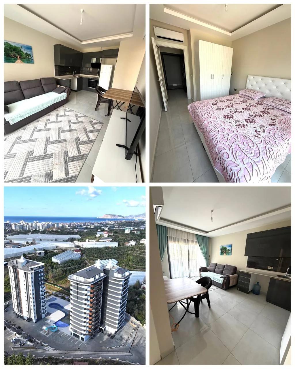 Квартира 1+1 48 м² в Махмутларе, Аланья