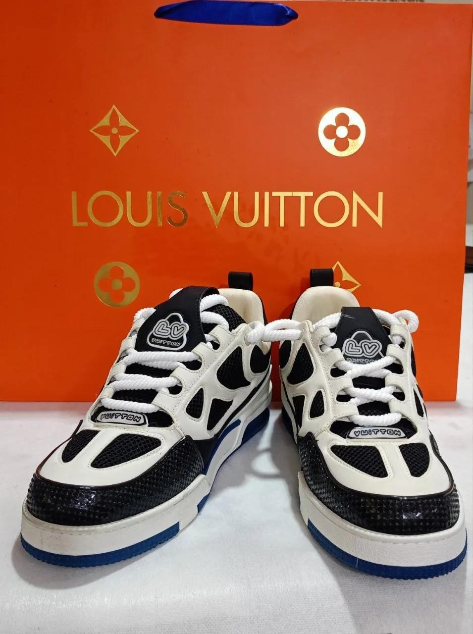 Кроссовки Louis Vuitton LV Skate, Marine White