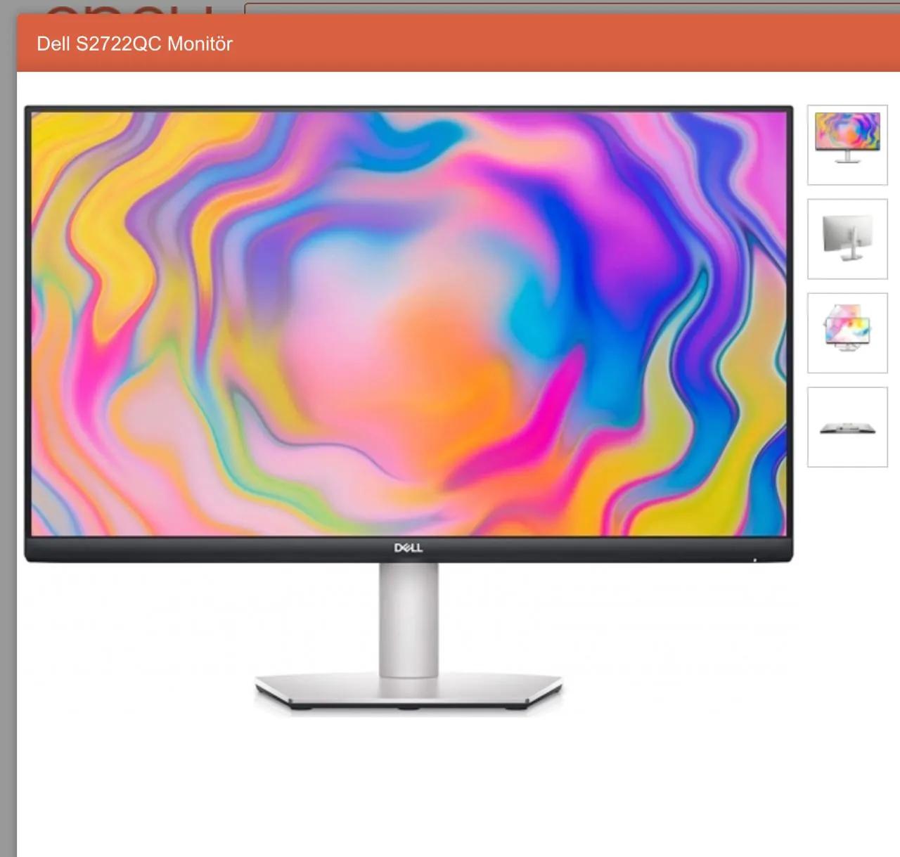 Монитор Dell S2722QC 27 дюймов 4K