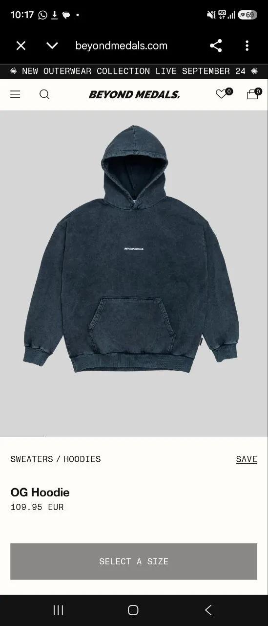 Худи унисекс на байке, размер L-XL