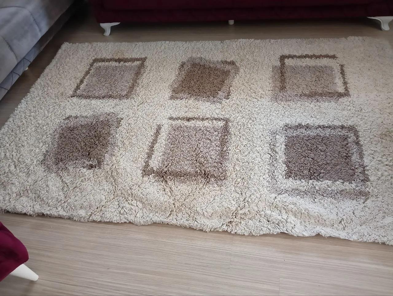 Тёплый шерстяной ковёр 150×250 см