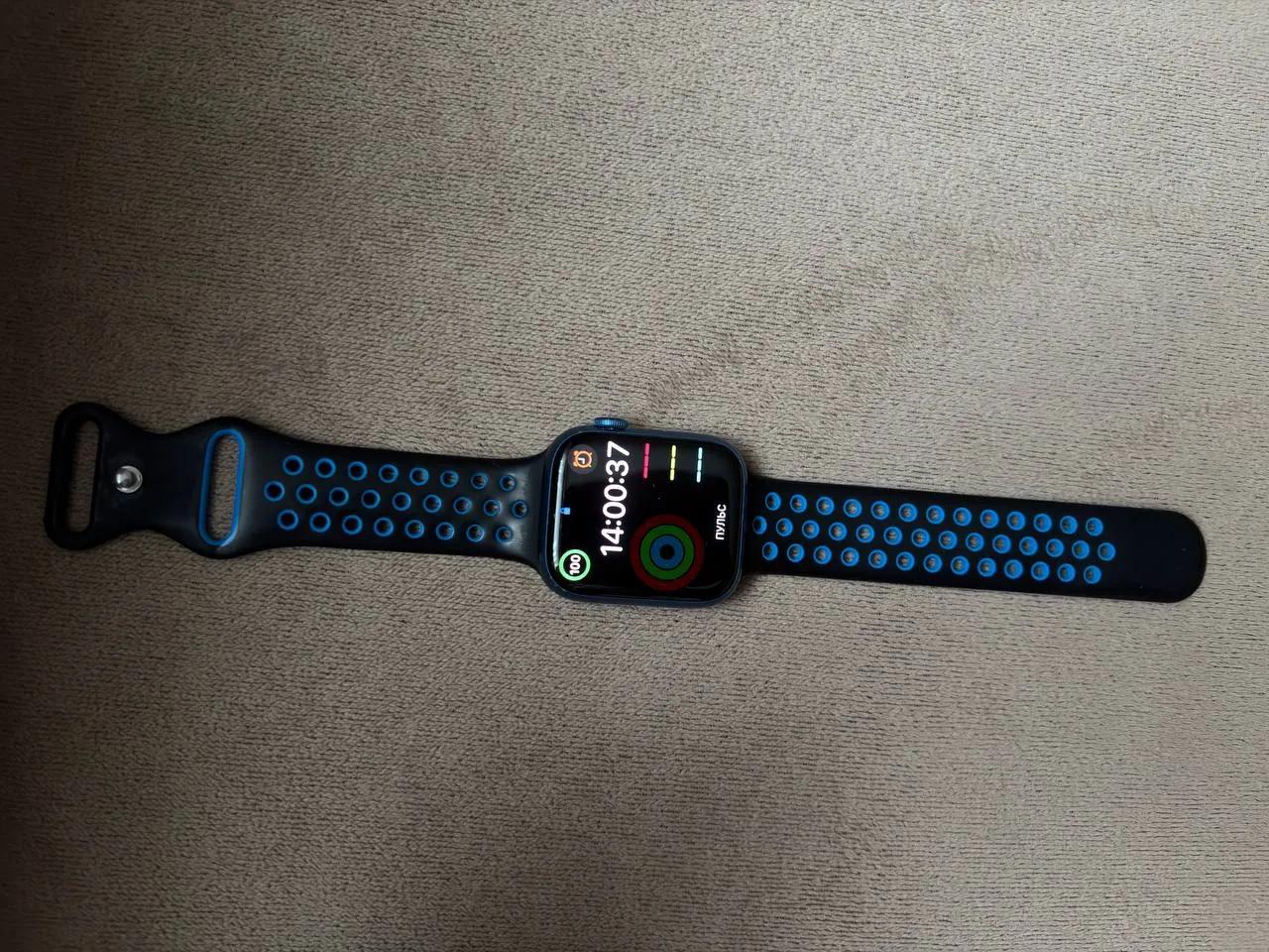 Apple Watch Series 7 45mm синего цвета