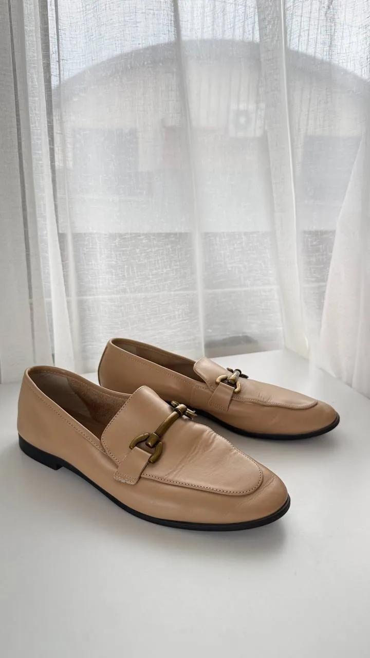 Женские кожаные туфли Mango, размер 39