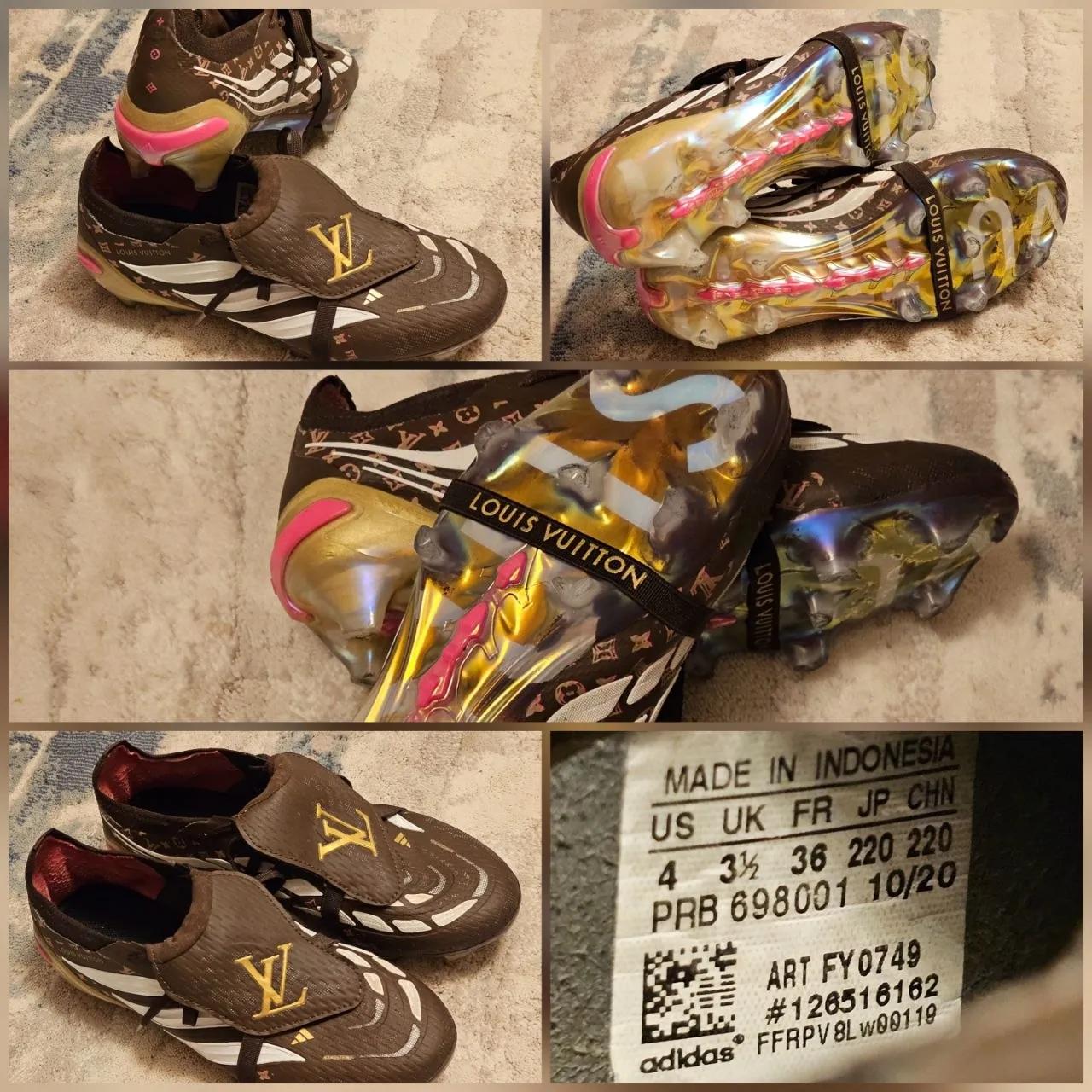 Футбольные бутсы Adidas Louis Vuitton, размер 35
