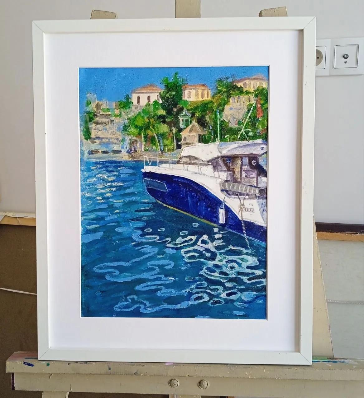 Картина маслом на холсте в раме 40×50 см