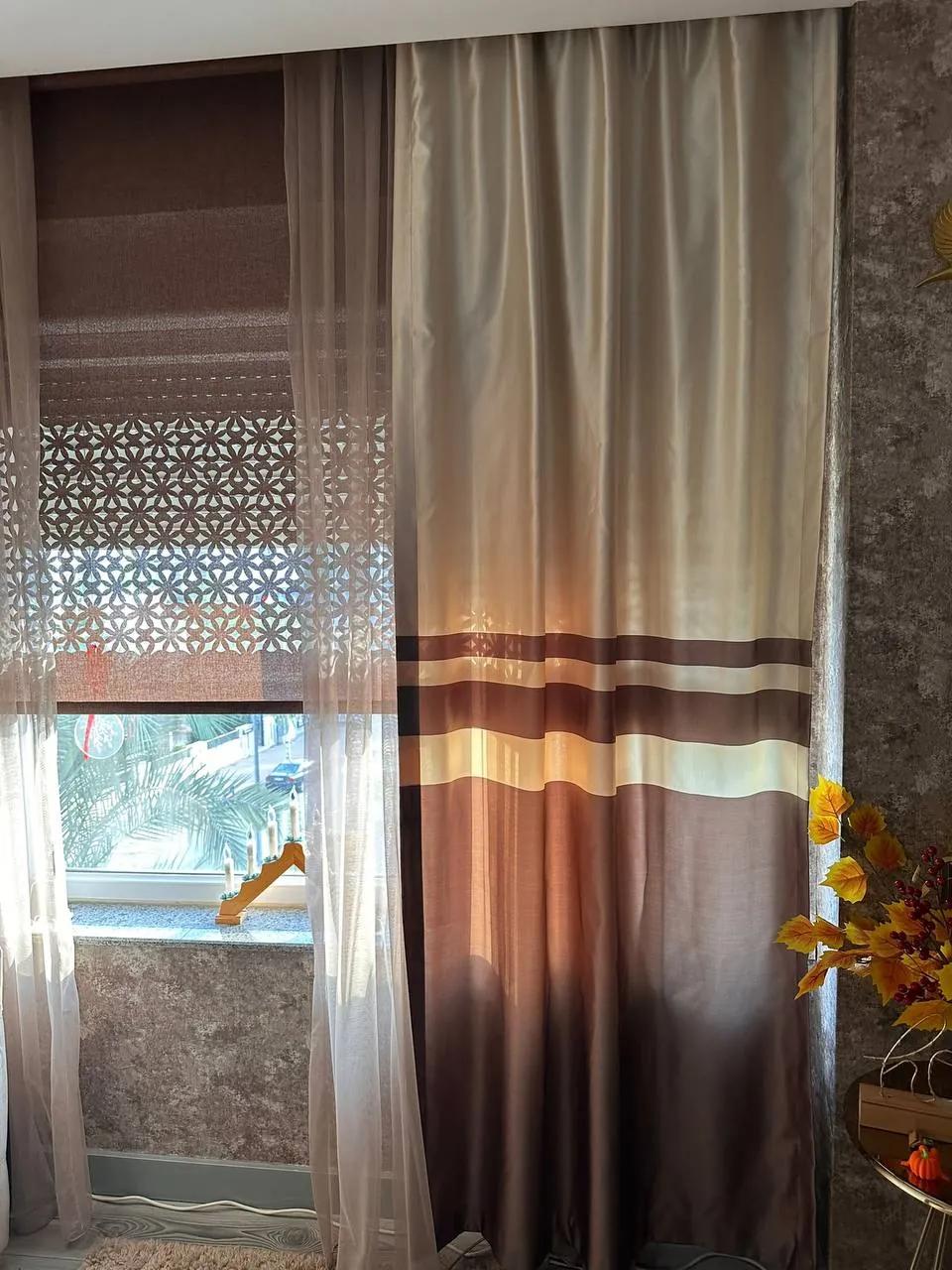 Шторы 110×247 см в идеальном состоянии, 3 шт