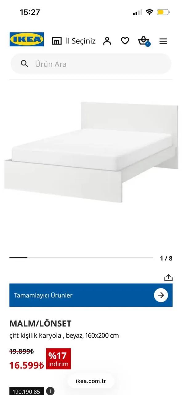 Кровать IKEA с матрасом и ящиками в Чекмекёе