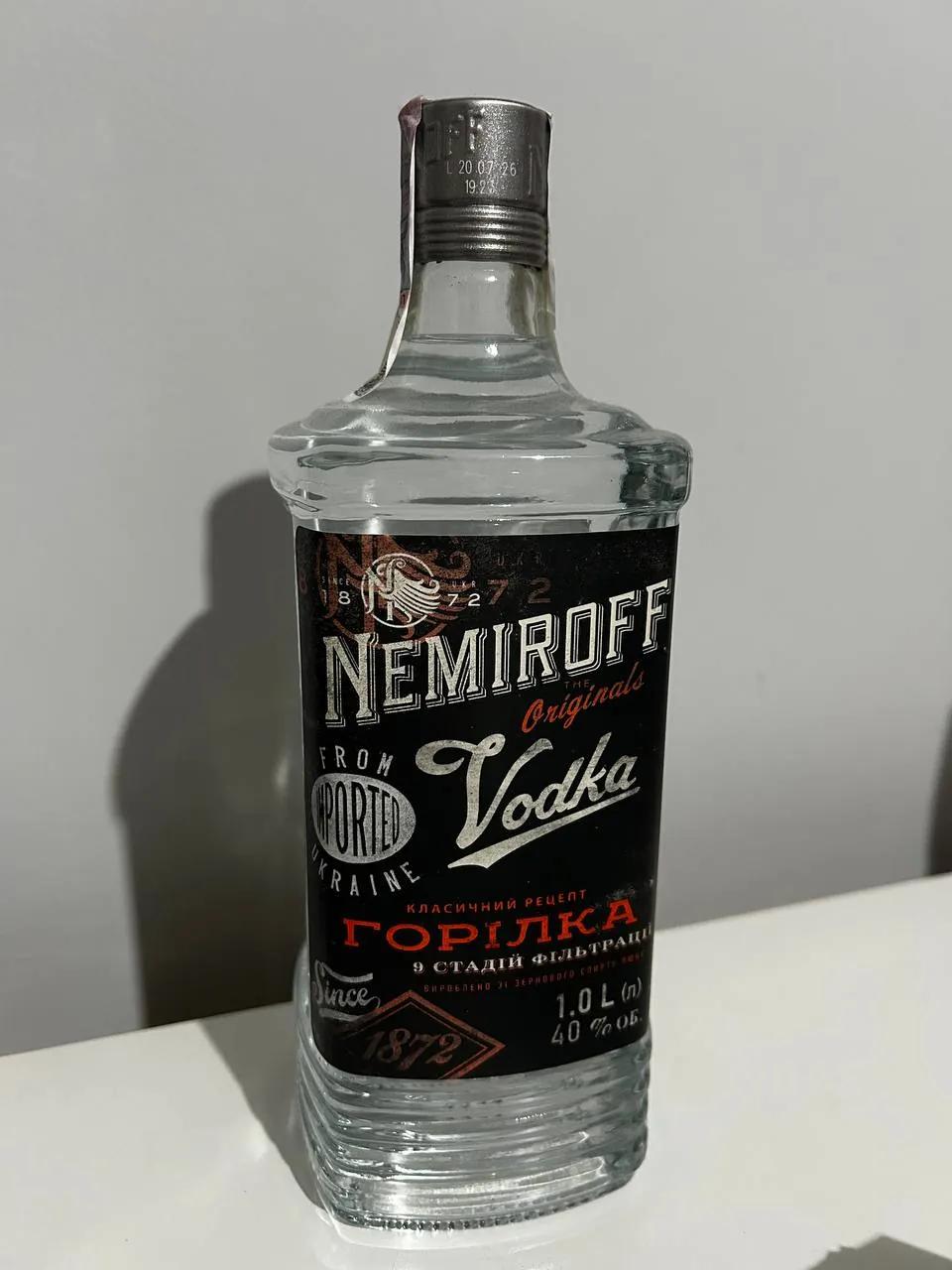 Водка Nemiroff оригинальная, 1 литр