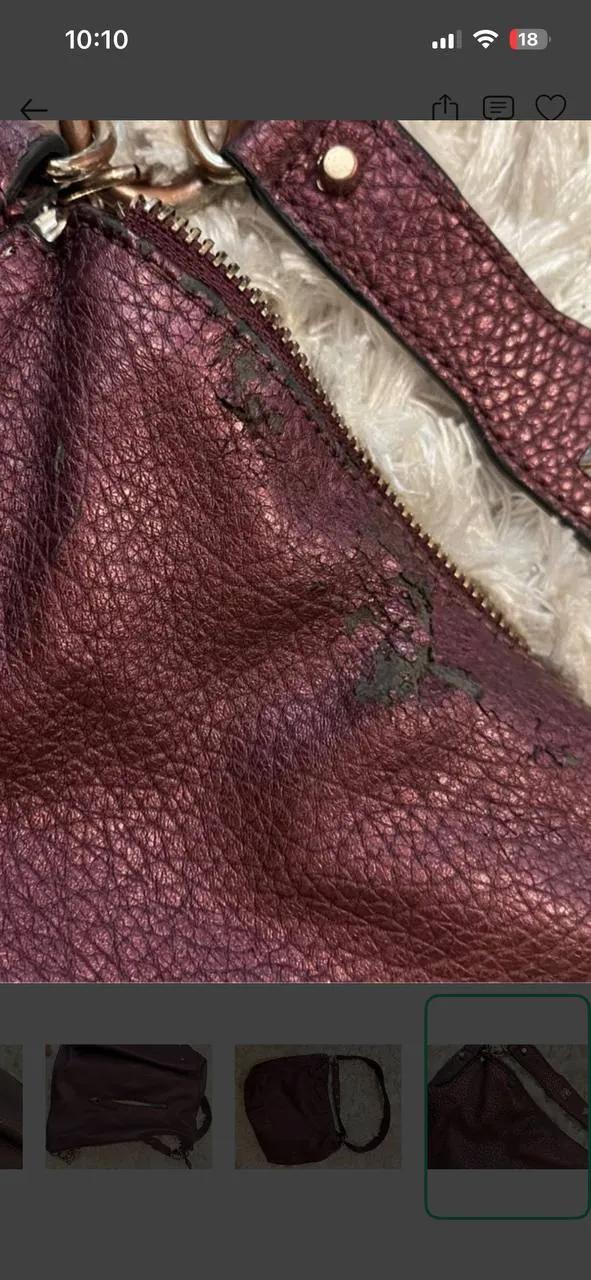 Сумка Guess через плечо, бордовая