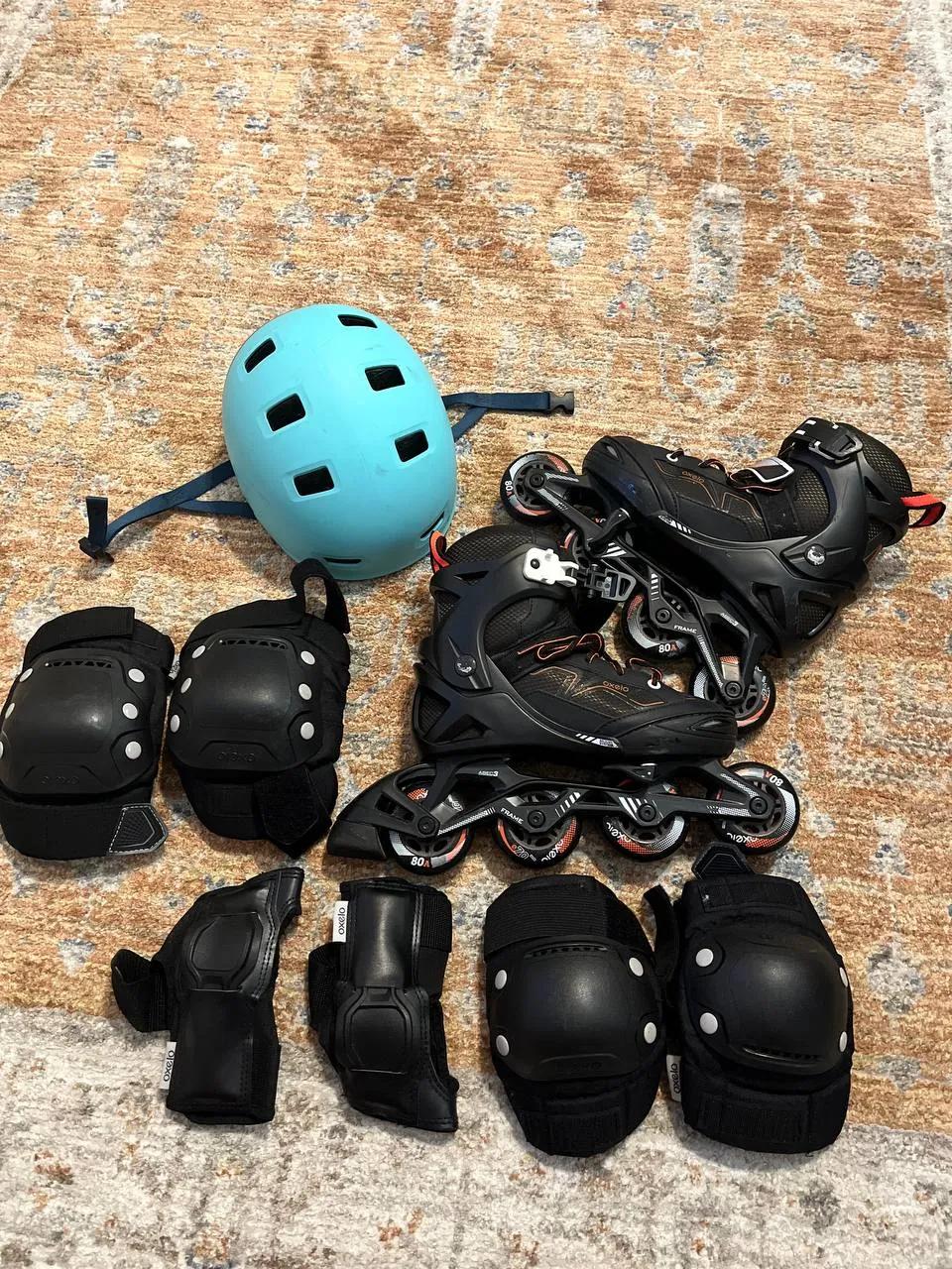 Роликовые коньки Decathlon с регулировкой размера 36-39