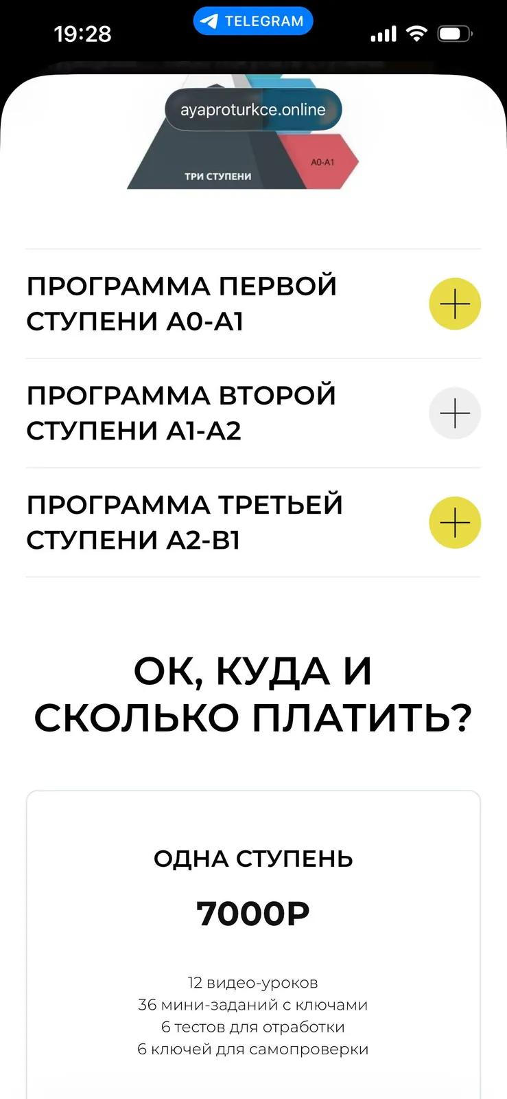 Курс турецкого языка А0-А1 в записи