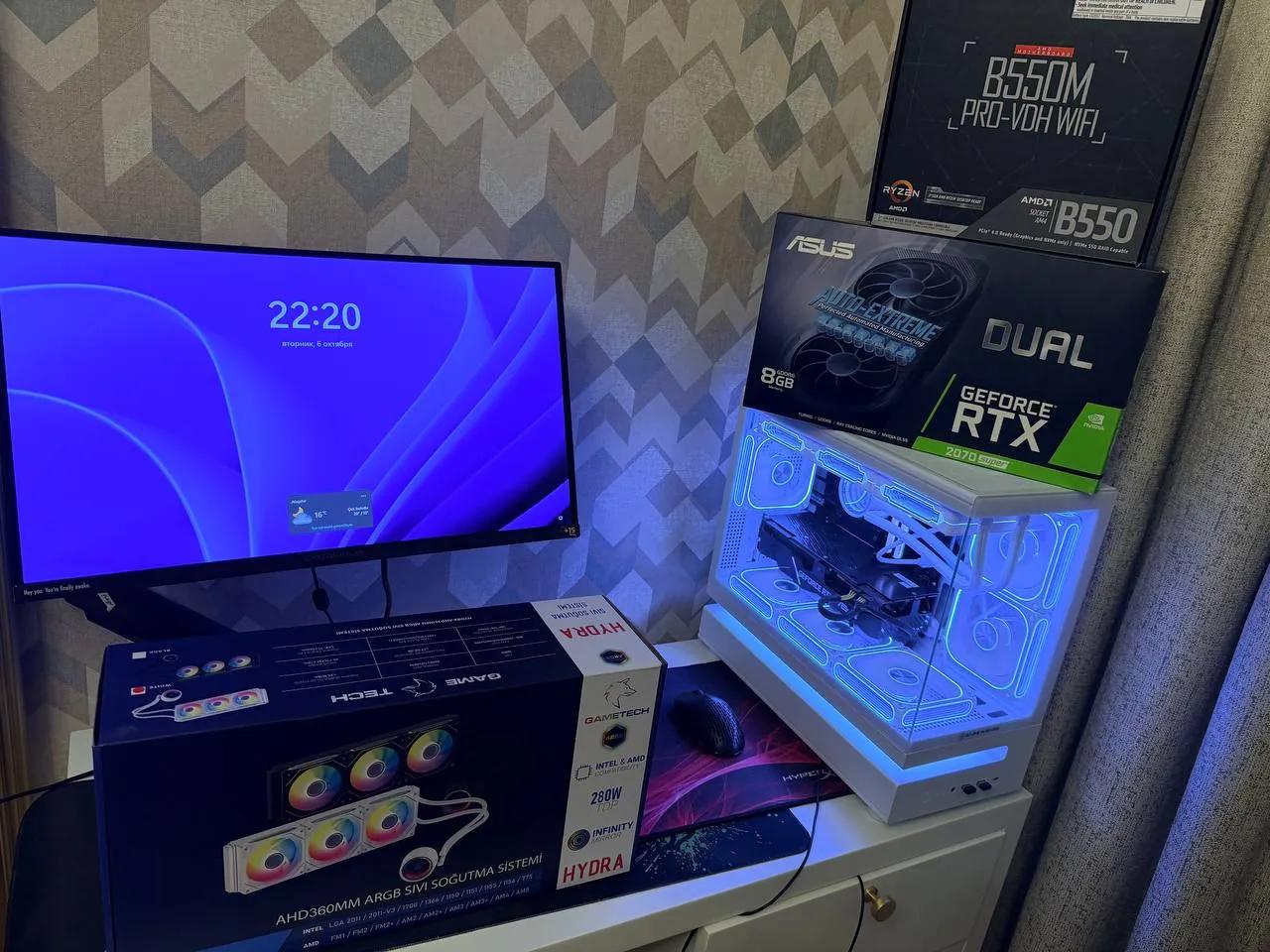 Игровой компьютер RTX 2070 Super, Ryzen 5 5600 в Стамбуле