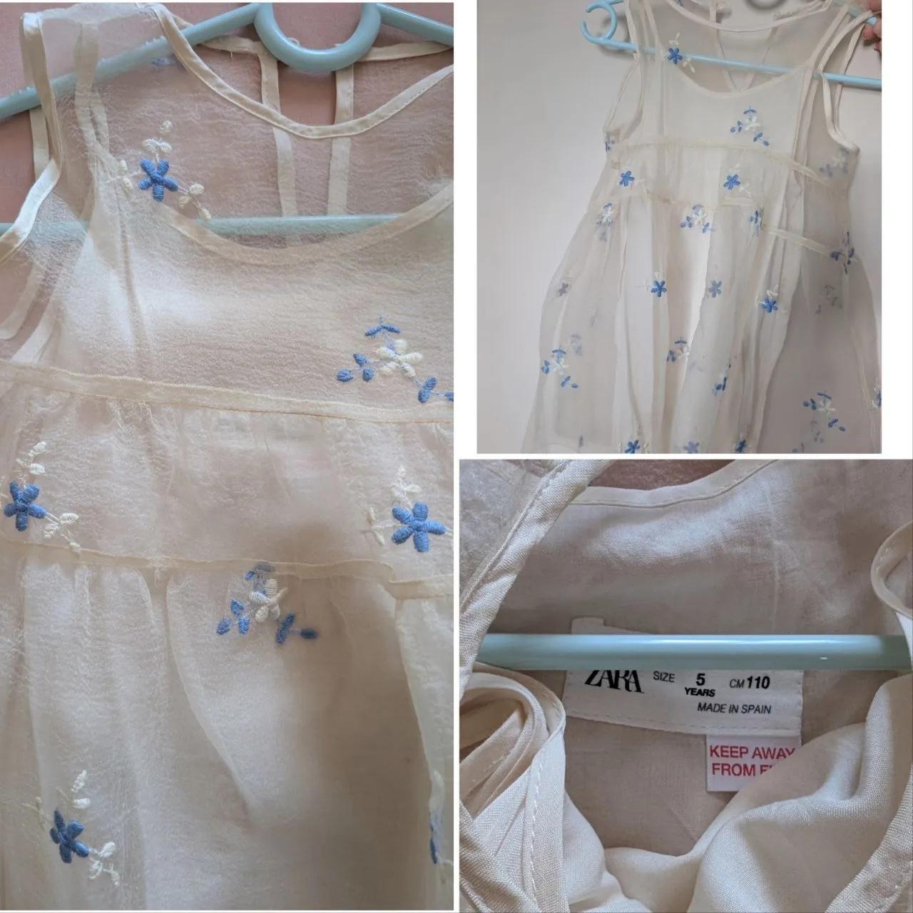 Платье Zara для девочки 110 см