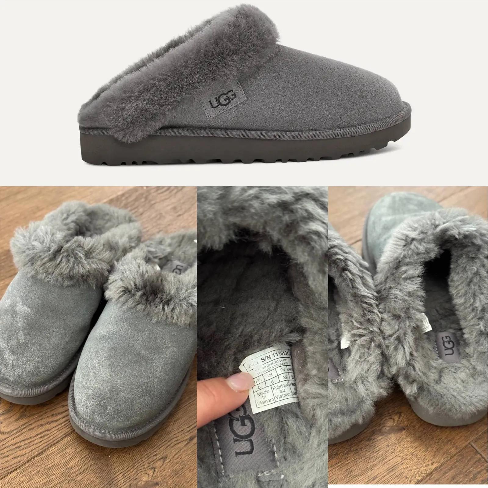 Тапочки UGG замшевые с мехом размер 39