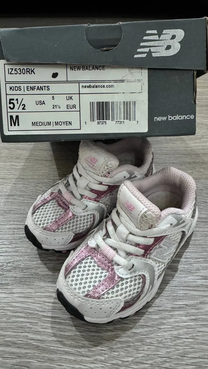 Детские кроссовки New Balance и Adidas размер 21 2