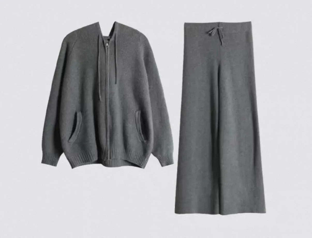 Кашемировые костюмы чёрного и серого цвета, размеры M-L-XL 2