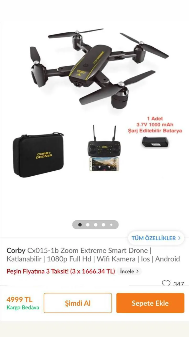 Дрон Corby Drones Zoom Extreme в Аланье 1
