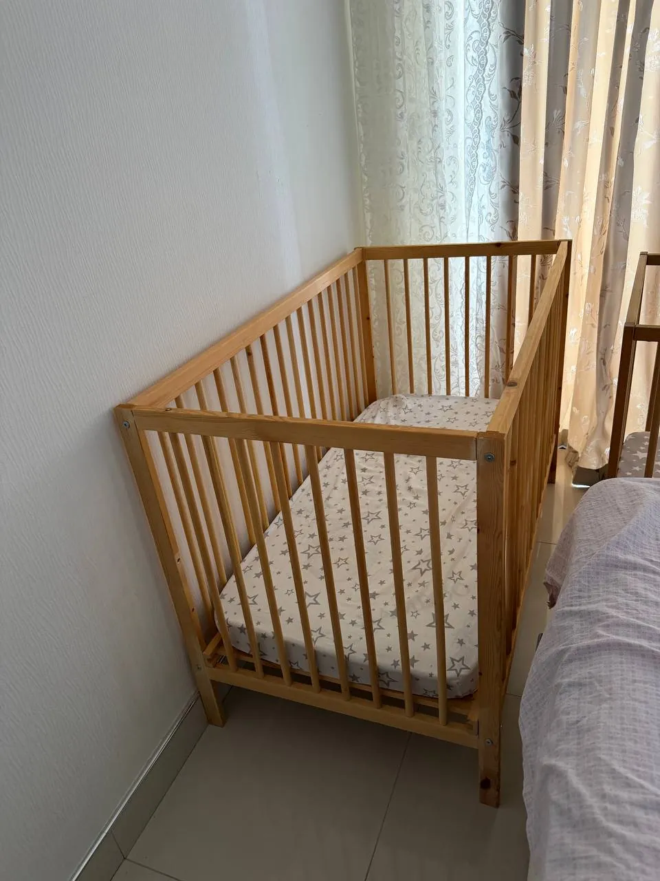 Детская кровать с матрасом 120х60 1