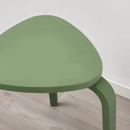 Деревянные табуретки IKEA KYRRE, зелёные 4