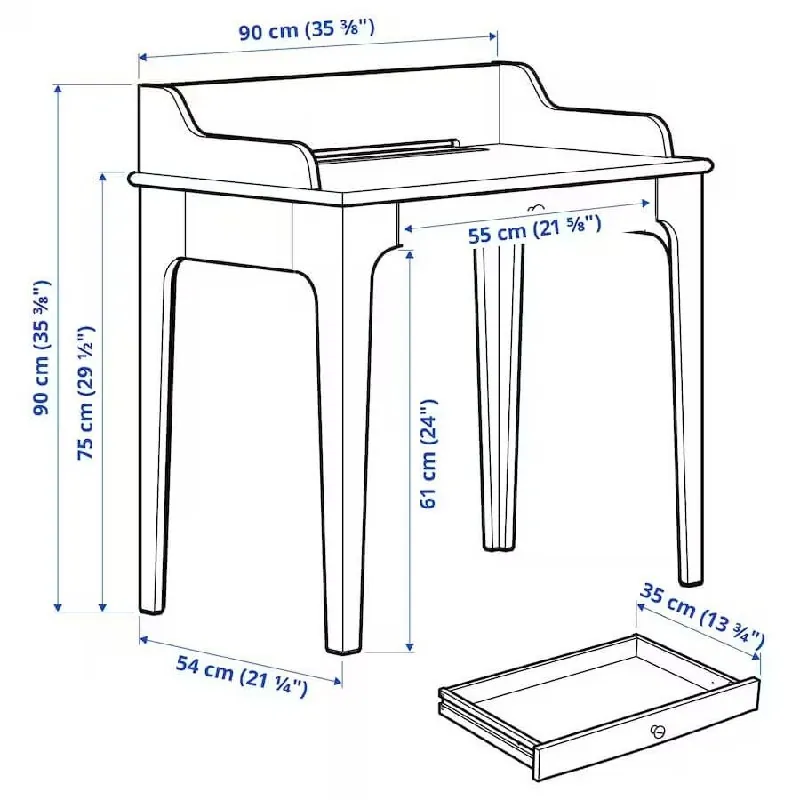 Письменный стол IKEA LOMMARP с ящиком 3