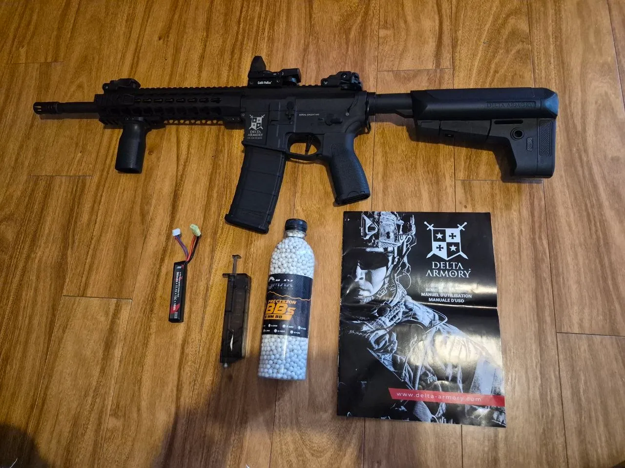 Аирсофтный привод Delta Armory AR15 с прицелом 1