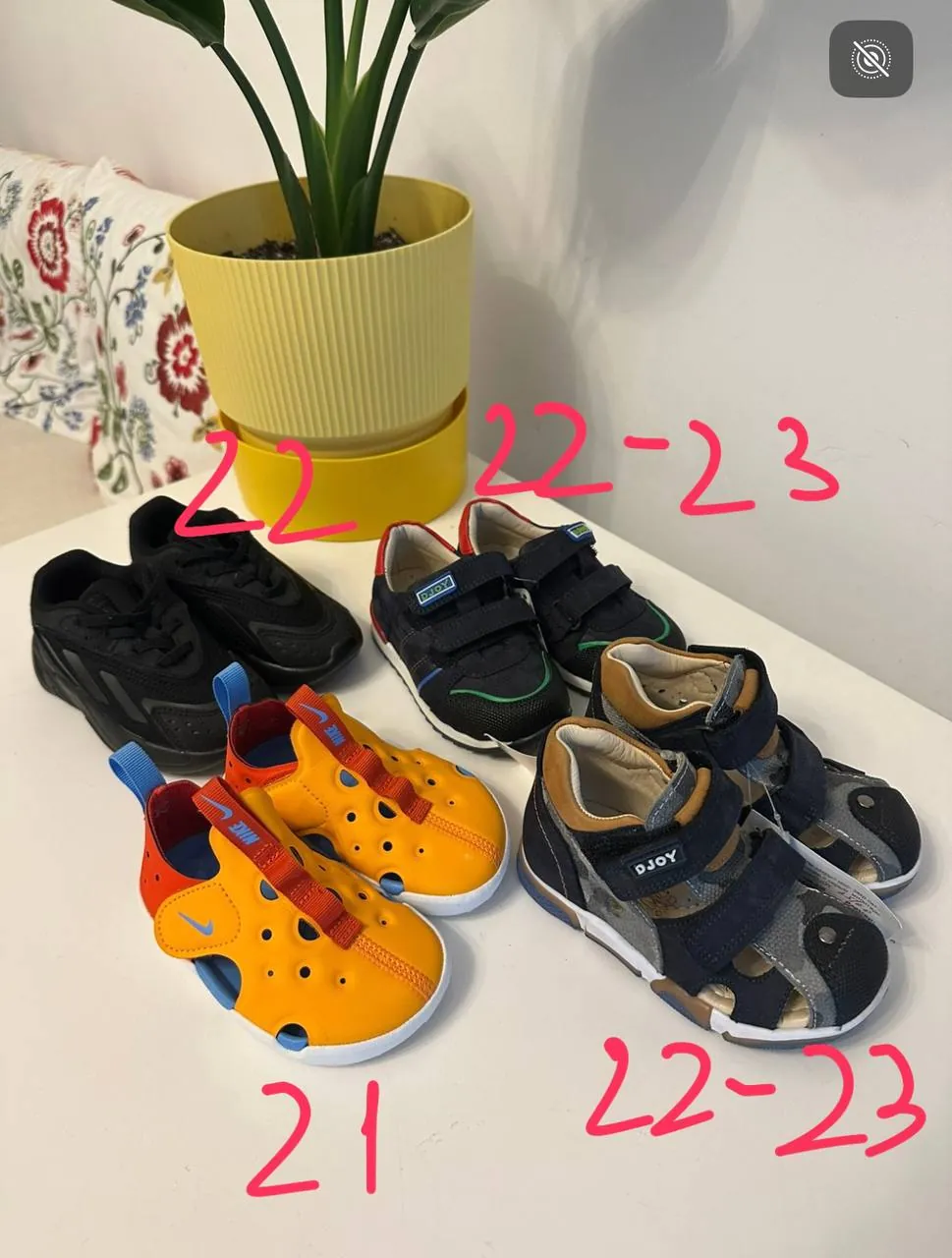 Новая детская обувь Adidas, Nike и Djoy 1