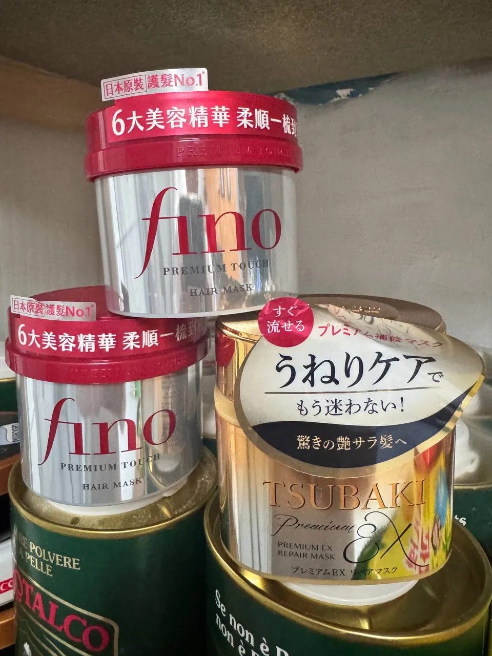 Японские маски для волос Fino и Tsubaki 1