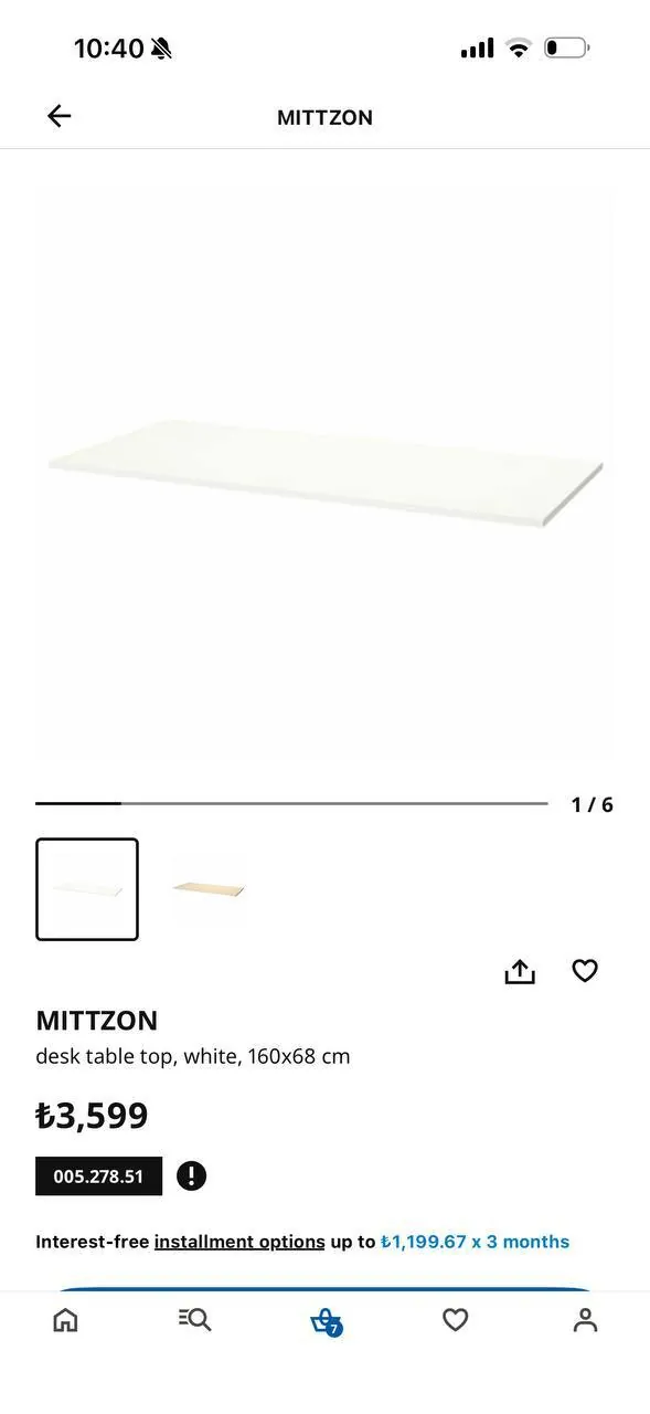 Регулируемый по высоте стол IKEA 160×80 см 3