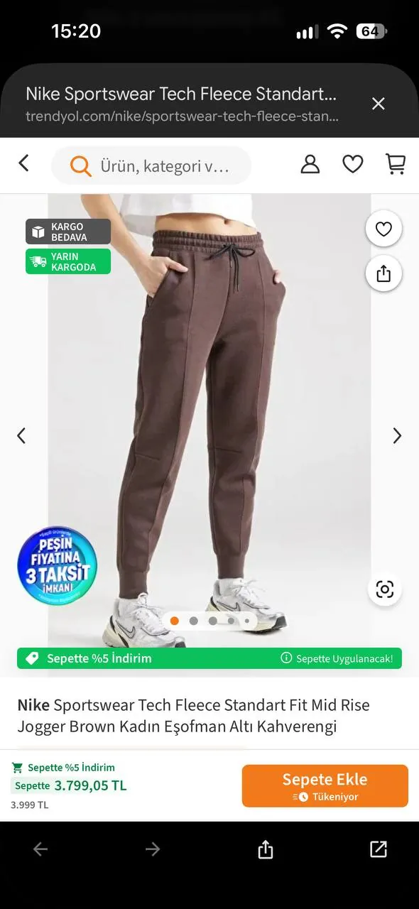 Женский костюм Nike Tech Fleece в Хурме 3