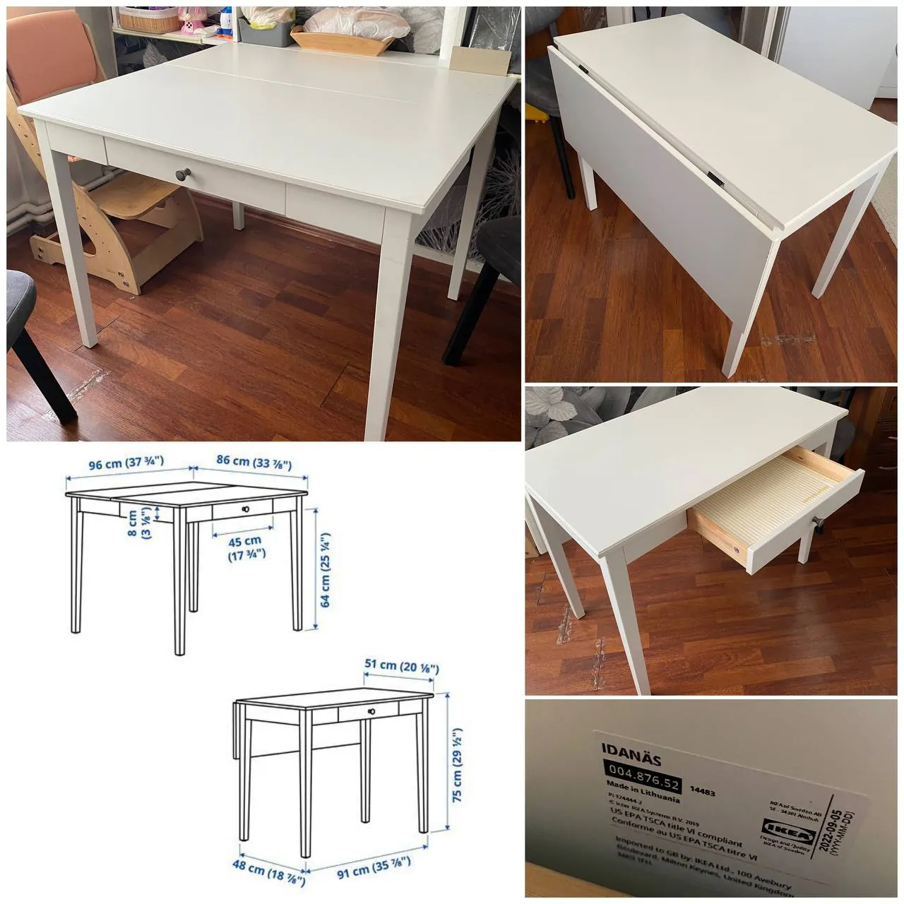 Складной стол IKEA Idanas, Кадыкёй 1