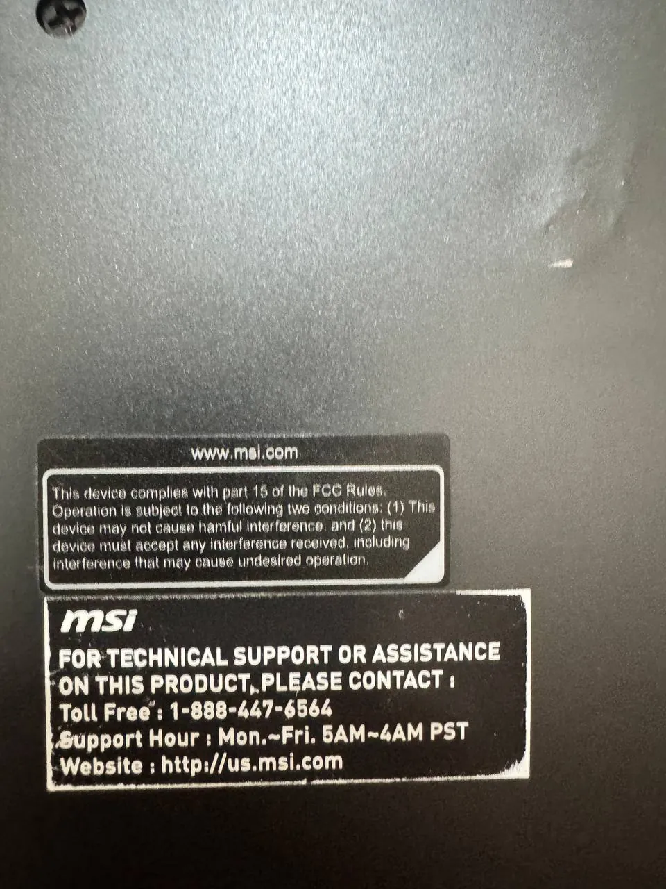 Игровой ноутбук MSI на запчасти 4