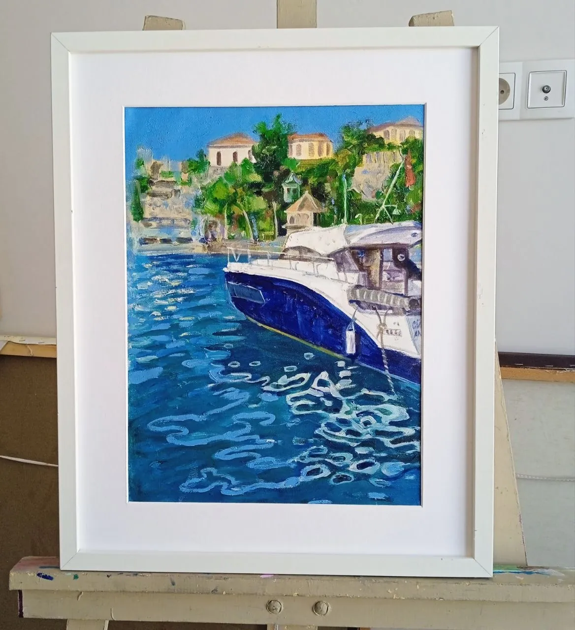 Картина маслом на холсте в раме 40×50 см 1