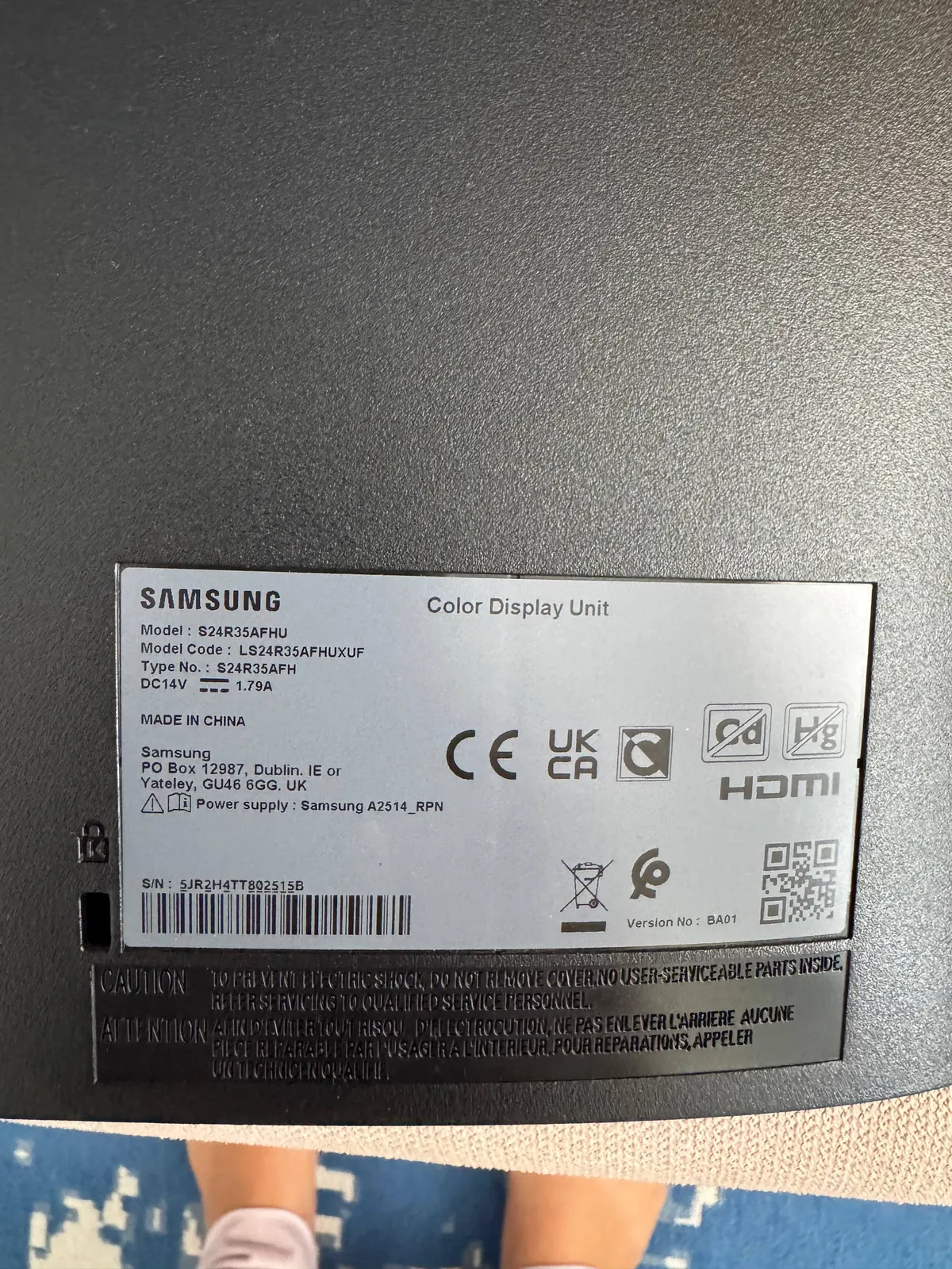 Монитор Samsung 24 дюйма Full HD IPS 5