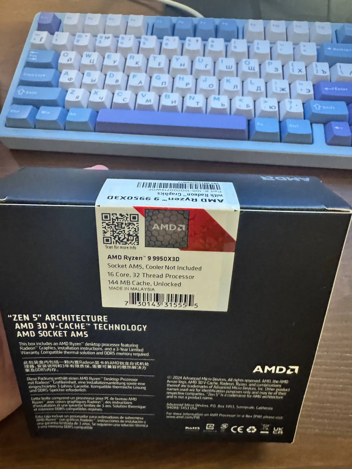 Процессор AMD Ryzen 9950X3D новый в упаковке 2