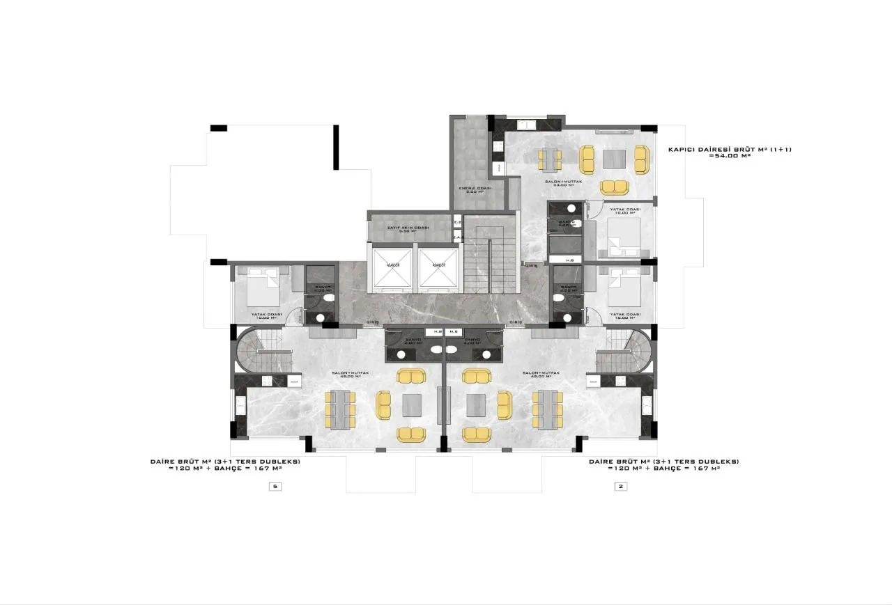 Садовый дуплекс 3+1 170 м² в Каргыджаке 6