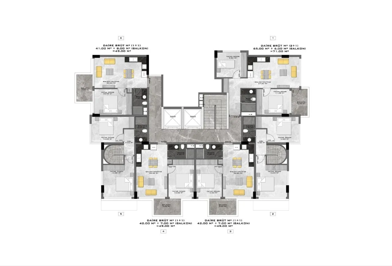 Садовый дуплекс 3+1 170 м² в Каргыджаке 7