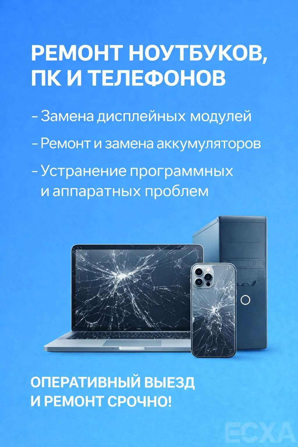 Ремонт компьютеров и смартфонов в Анталии 1