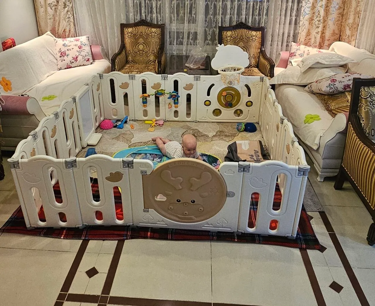 Детский манеж с бассейном и игрушками 1