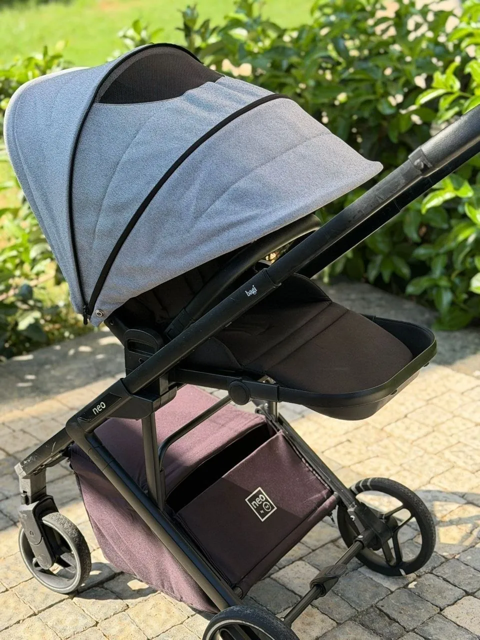 Детская коляска Bagi Neo 2 с дождевиком, Оба 6