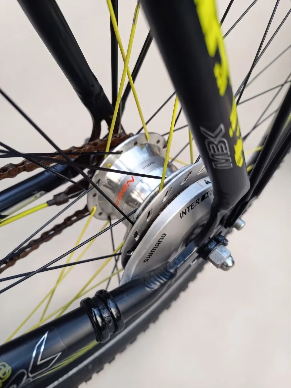 Алюминиевый велосипед 26 дюймов с трансмиссией Shimano Nexus 10