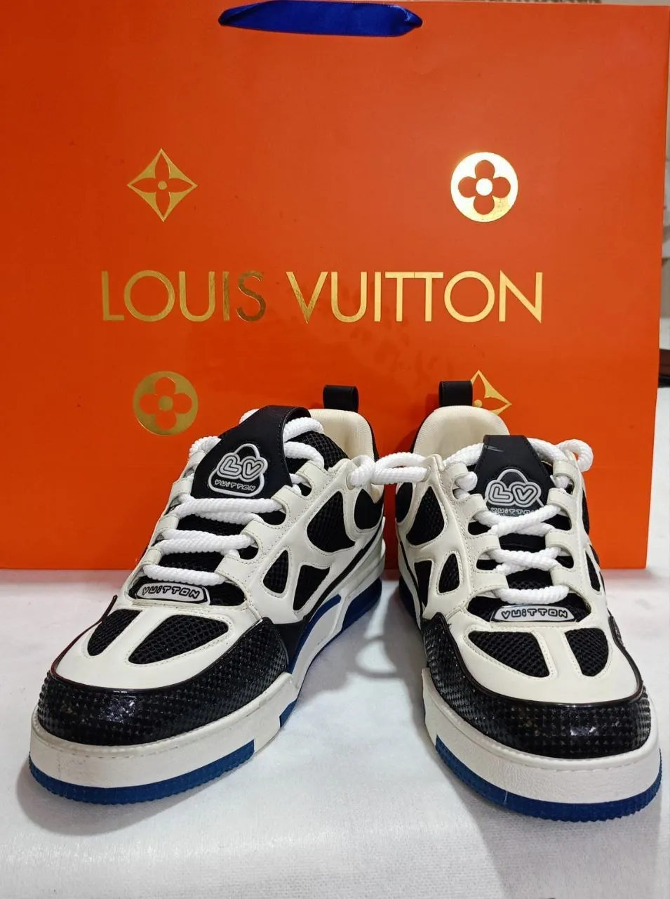 Кроссовки Louis Vuitton LV Skate, Marine White 1