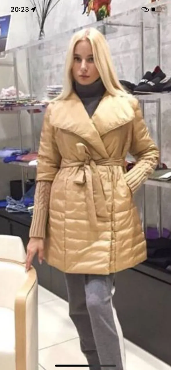 Лёгкий пуховик из Франции S/M 1
