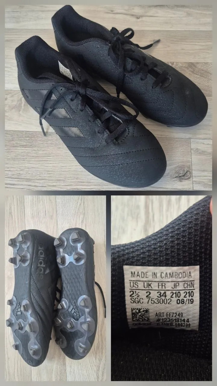 Детские кроссовки Adidas для футбола, размер 34 1