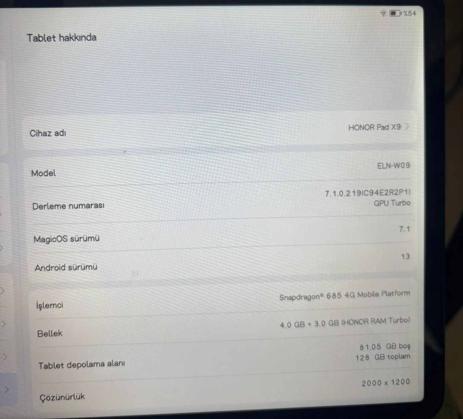 Планшет Honor Pad X9 128 ГБ 3
