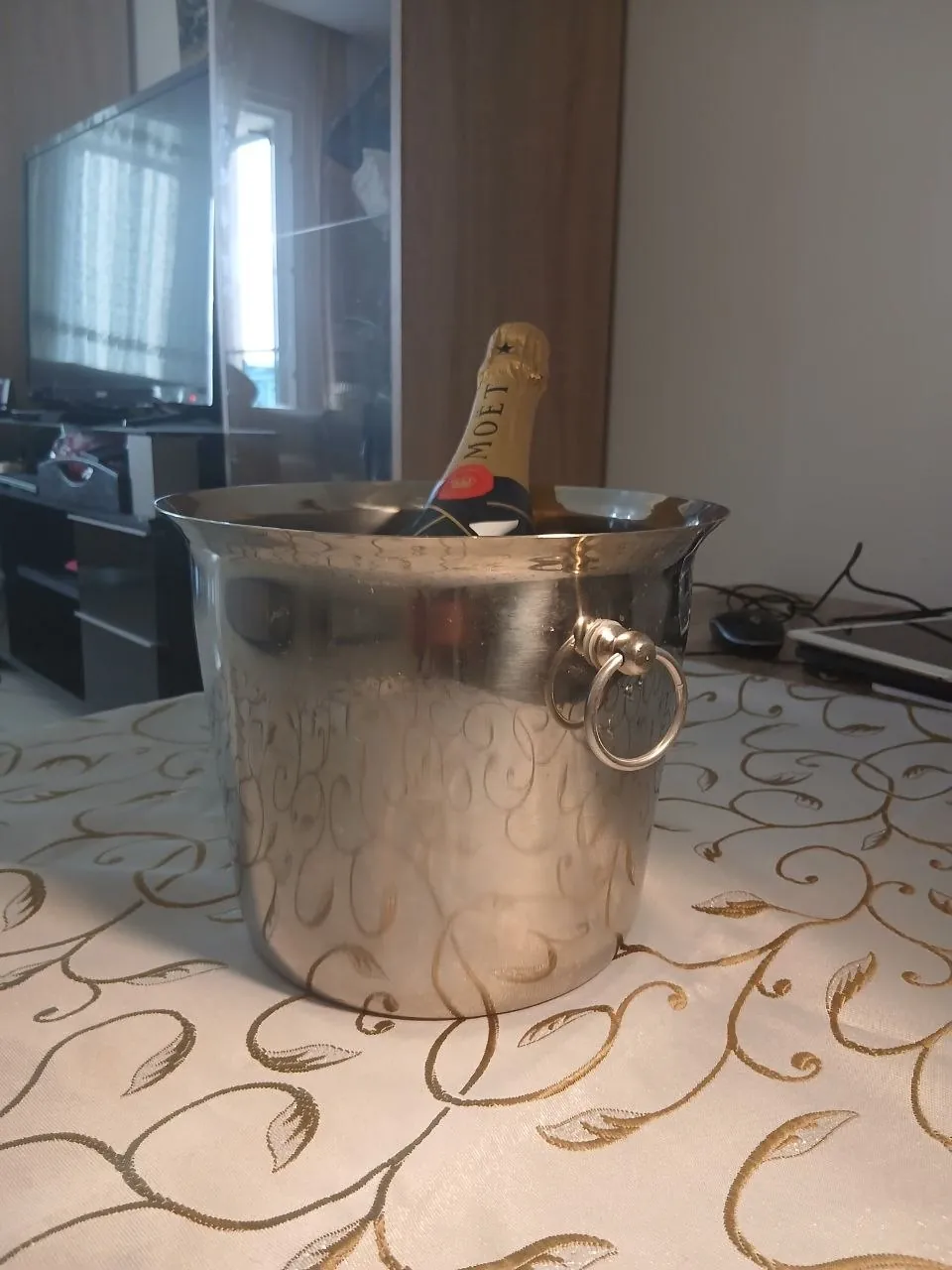 Ведро для шампанского, нержавеющая сталь 3