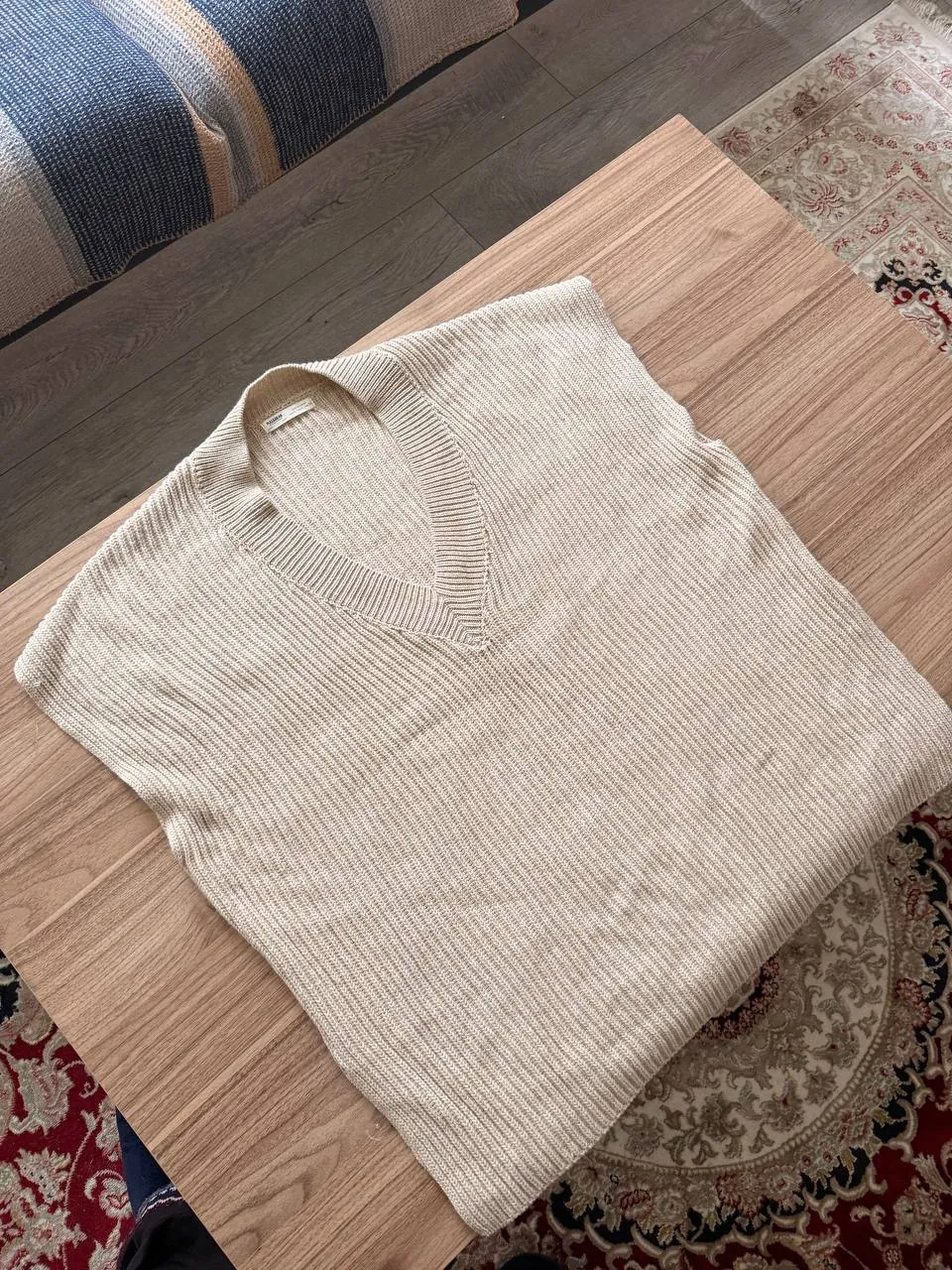 Женский жилет Pull & Bear бежевого цвета, L 3